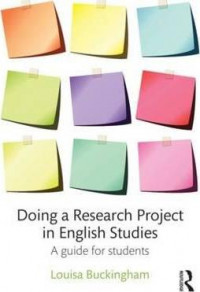 Doing a Research Project in English Studies: A Guide for Students