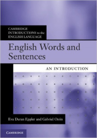 English Words and Sentences : An Introduction